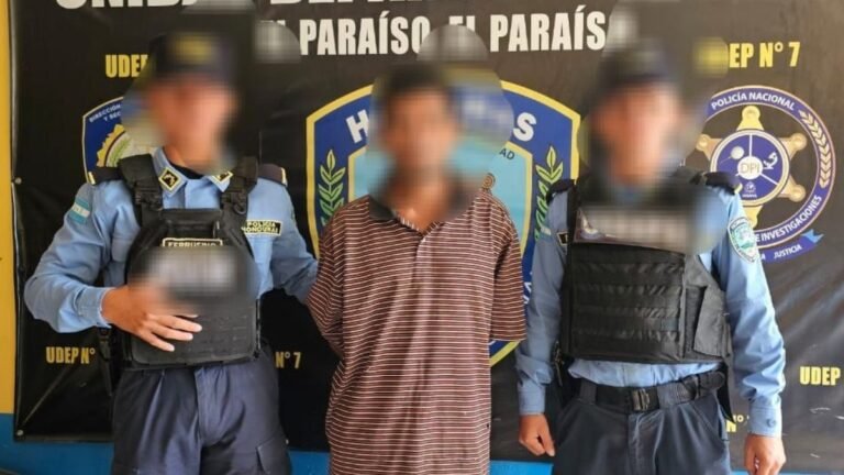 Detención por maltrato familiar en Teupasenti, Honduras