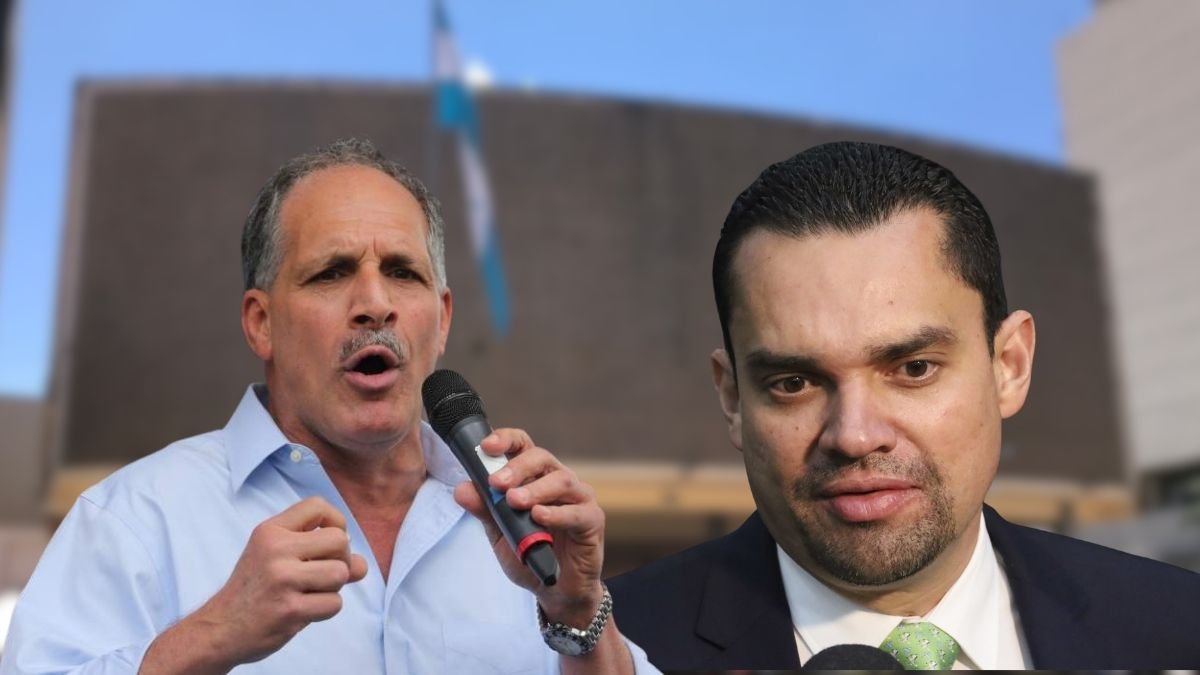 Nasry Asfura junto a Tomás Zambrano durante actividad política del Partido Nacional