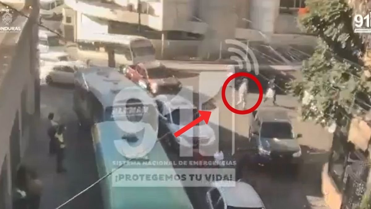 Cámaras del 911 registran incidente en los bajos del Congreso Nacional