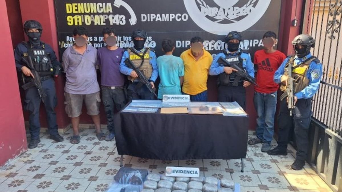 Droga y armas decomisadas durante operativo policial en Choluteca