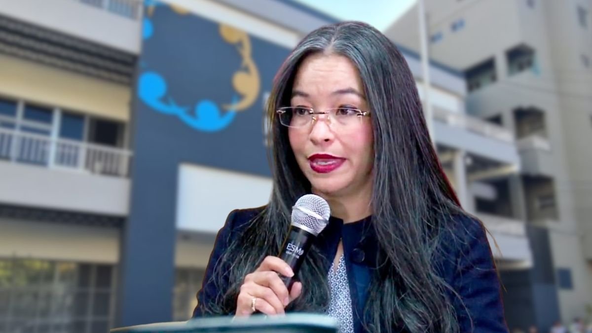 Gabriela Castellanos directora del CNA compareciendo ante el Ministerio Público