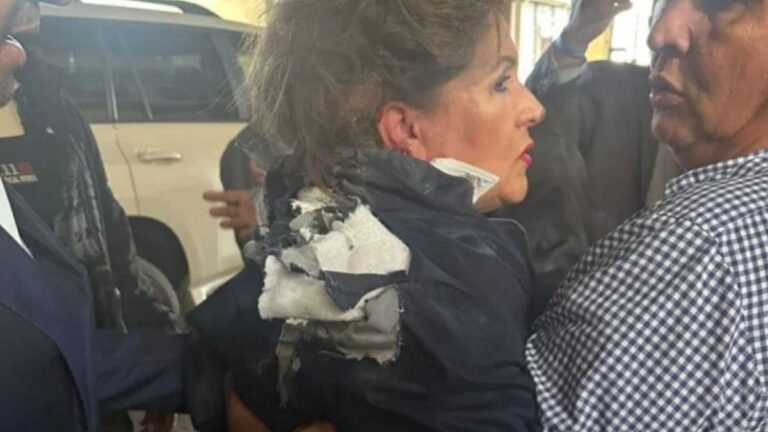 Área exterior del Congreso Nacional de Honduras tras explosión de artefacto